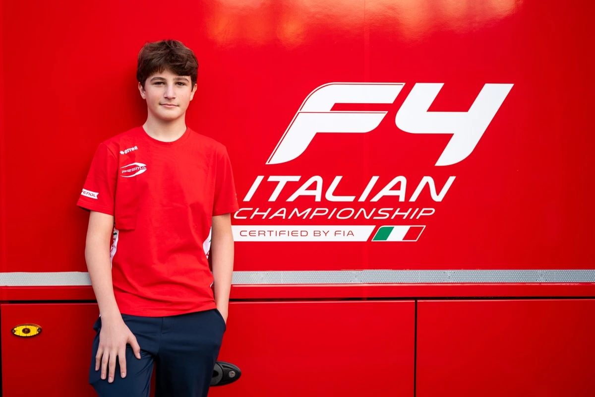 15-year-old Italian set for 2026 Italian F4, E4 efforts