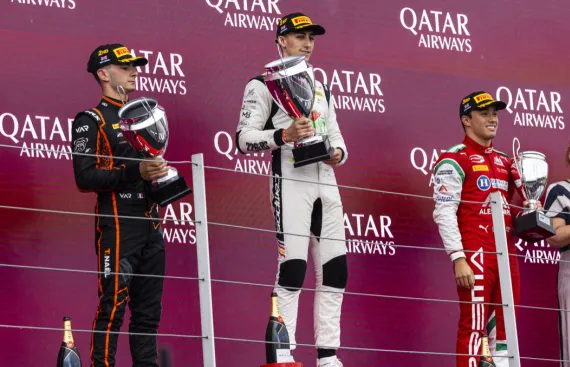 PREMA, Leon secure first 2025 podium in wet Feature Race