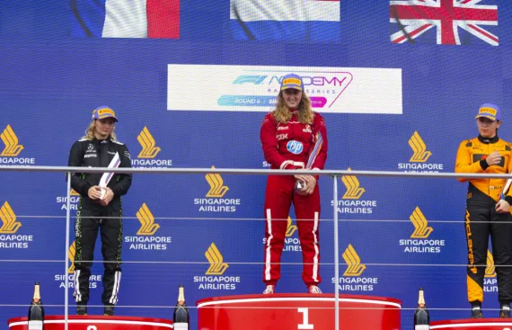 PREMA takes podium finish in tricky Singapore weekend
