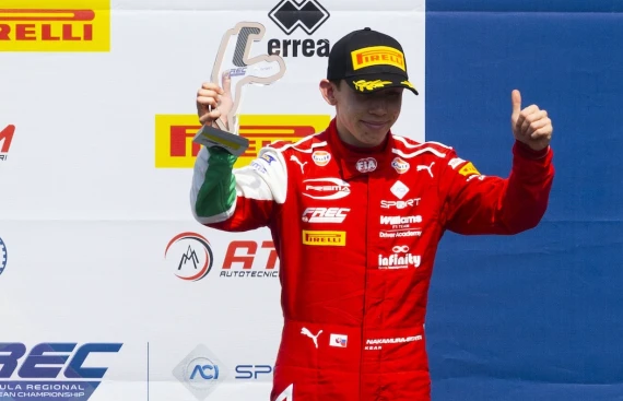 Nakamura-Berta claims podium finish in rain-affected weekend
